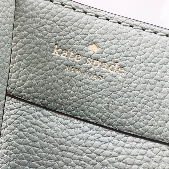Kate Spade Messenger Bag Leather Crossbody -Misty Mint - Picture 3 of 9